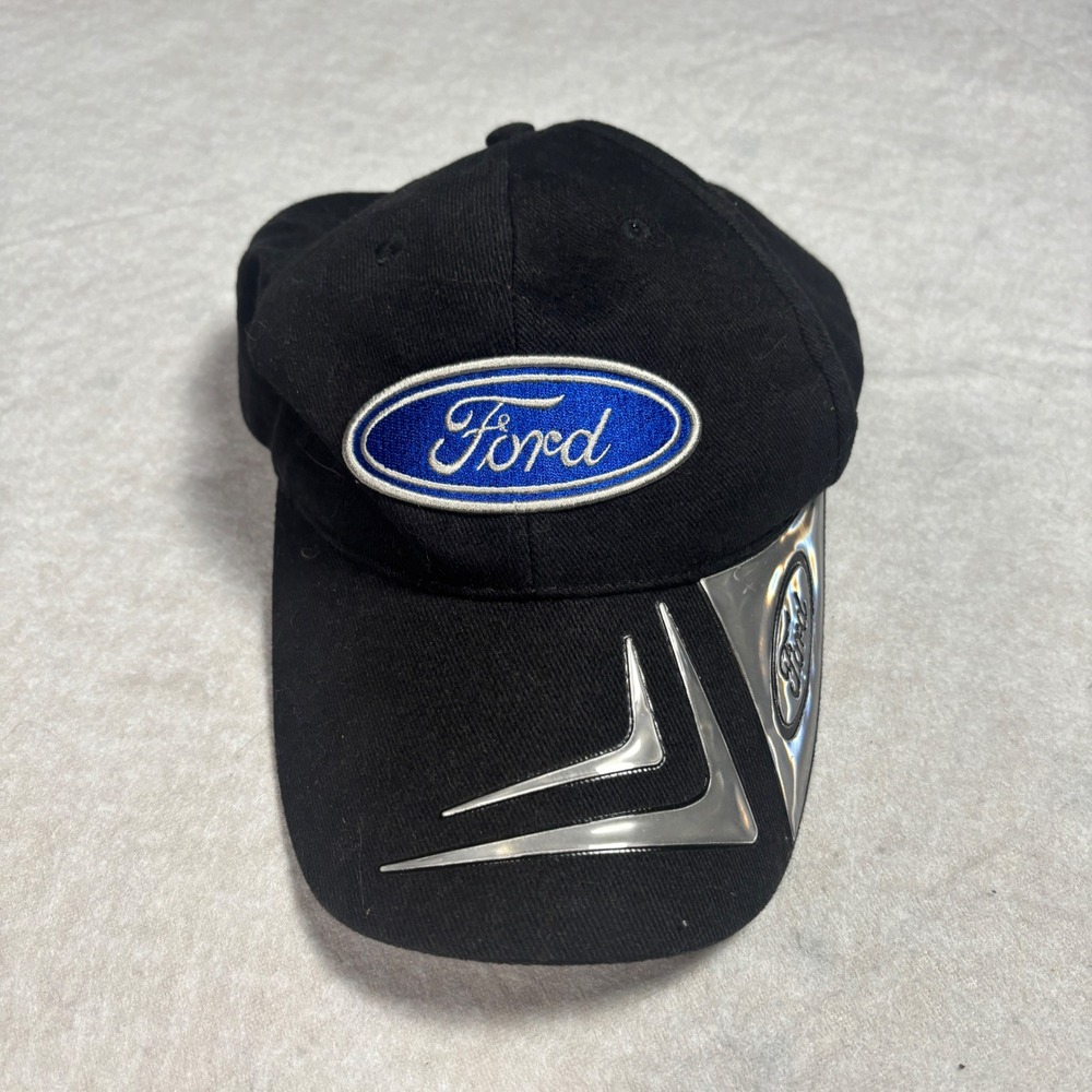 Vintage Black Ford Racing Cap – One Size